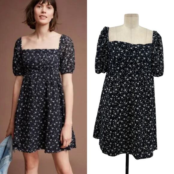 Anthropologie Dresses & Skirts - Anthropologie Black and White Floral Dress